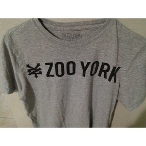 Mens Zoo York Graphic Tee Small Gray Short Sleeve Logo